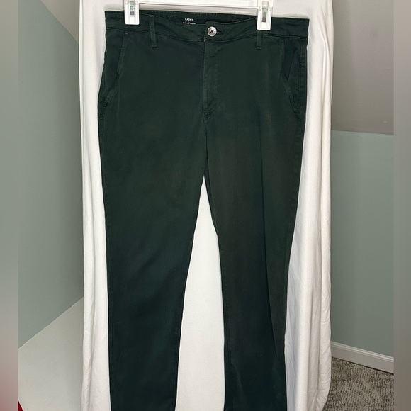 Adriano Goldschmied Women's Green Chino Corduroy Pants size 29R - Picture 2 of 10